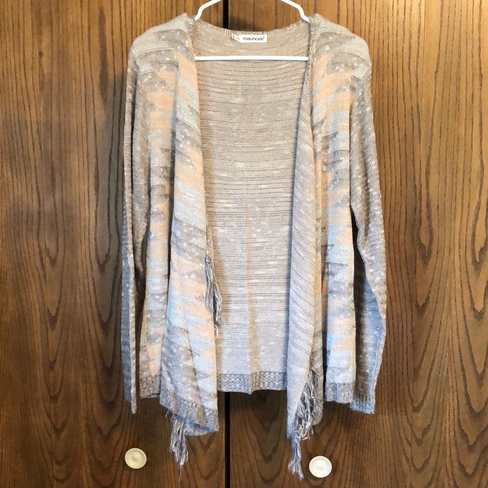 Maurice’s open front sweater!